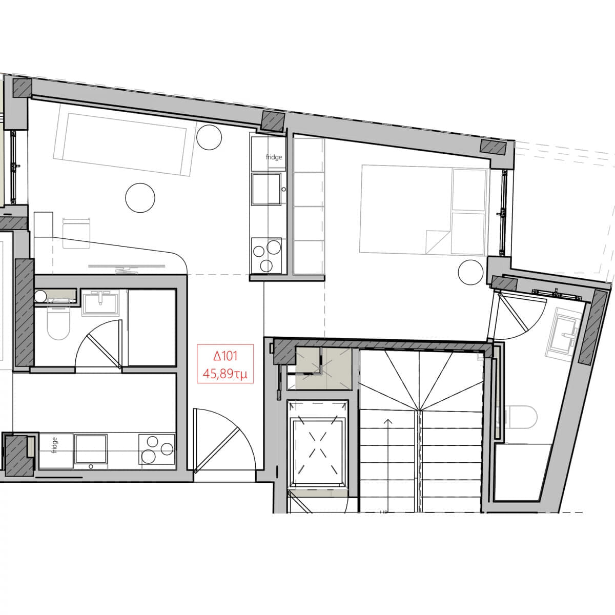 One Bedroom Apartment (Δ101)